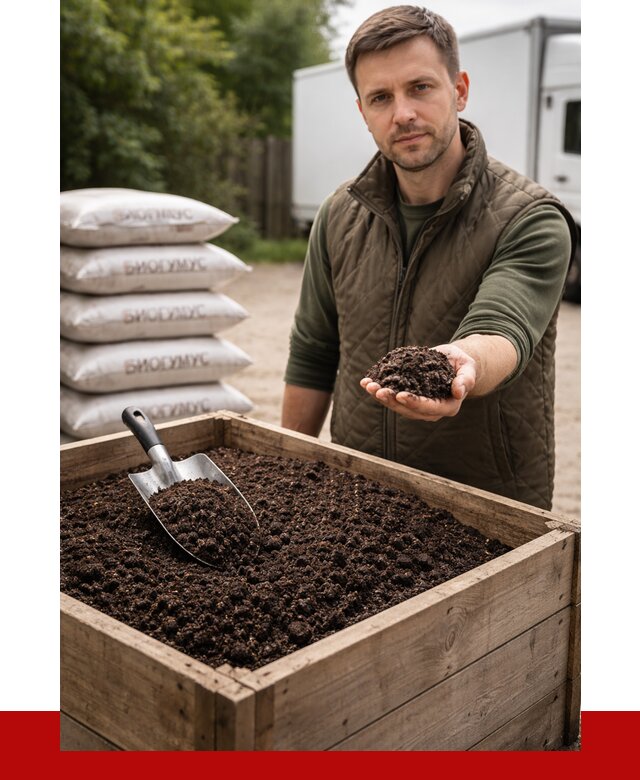 Купить биогумус в Александрове с доставкой от 9104 р. за куб | ПРОНЕРУДЛкн