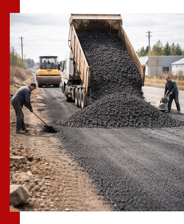 Асфальтовая крошка для дорог в Александрове — поставка и доставка