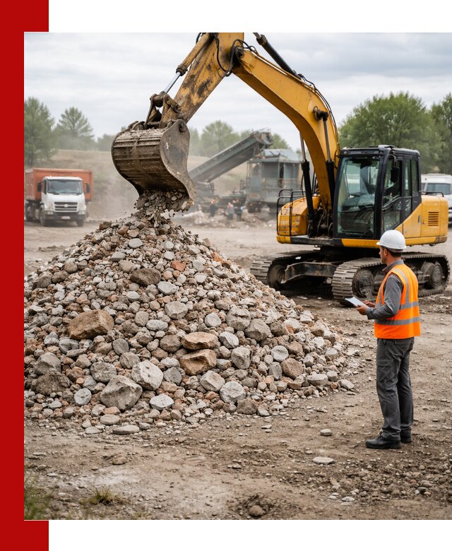 Доставка и вывоз строительного боя в Александрове