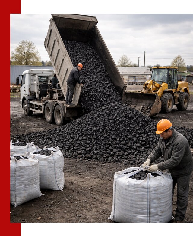 Доставка каменного угля в Александрове оптом и в розницу