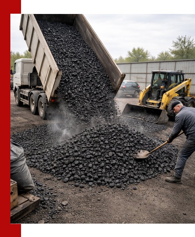 Доставка угля орех в Александрове оптом и в розницу