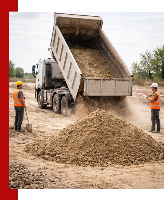 Доставка самосвалом 15 кубов в Александрове за город и по городу