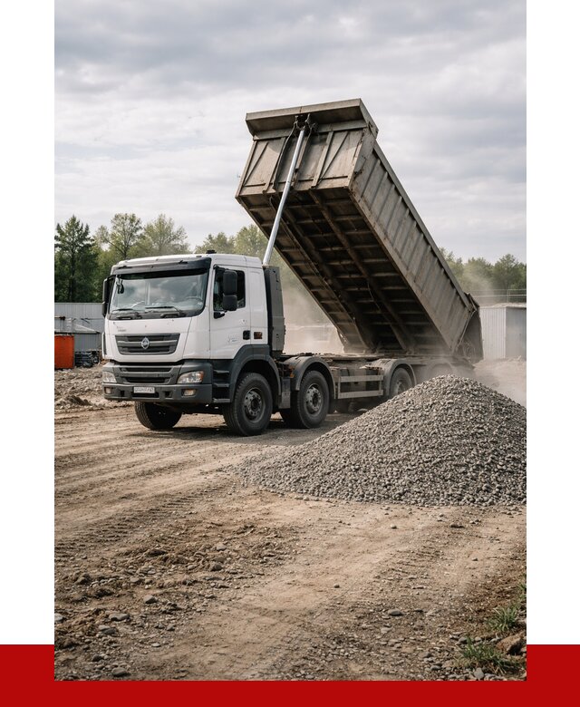 Доставка самосвалом 40 кубов в Александрове от 9640 р. | ПРОНЕРУДЛкн