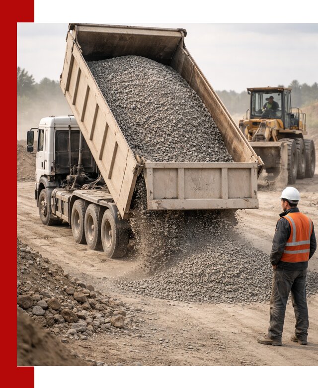 Доставка самосвалом 40 кубов цемента и сыпучих в Александрове