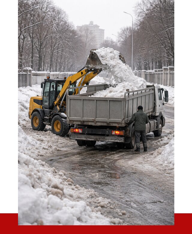 Вывоз снега с погрузкой в Александрове от 3749 р. ПРОНЕРУДЛкн
