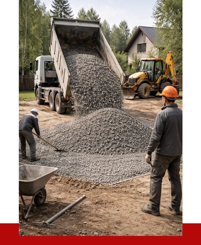 Отсыпка участка щебнем в Александрове от 6962 р. ПРОНЕРУДЛкн