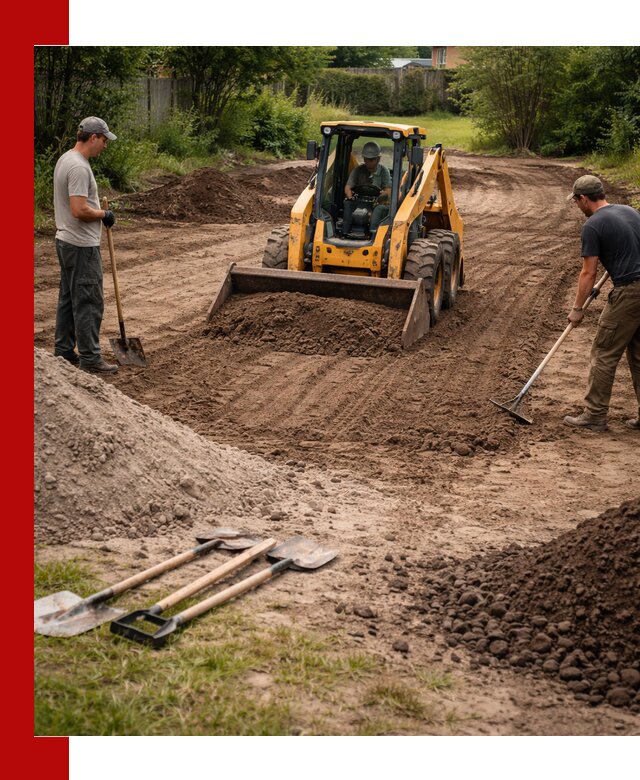 Планировка участка грунтом с вывозом и доставкой в Александрове